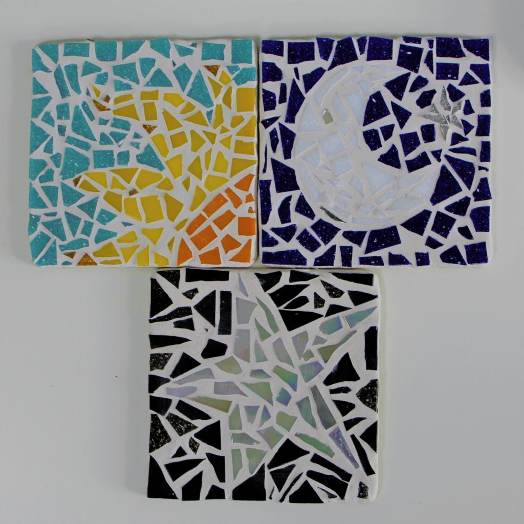 Mosaic Tiles Artcore Six Coasters While Others Created Larger Mosaics To Act As Placemats Or Cafetiere Stands By The Final Session A Collection Of Unique